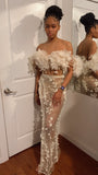 Ivory Flower Garden Gown