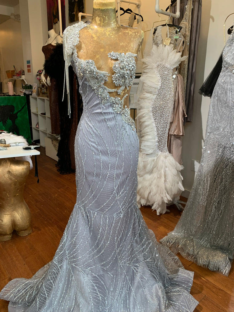 Luna Moonlight Gown Silver / 2XL Luna Moonlight Gown Silver / 2XL