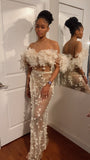 Ivory Flower Garden Gown