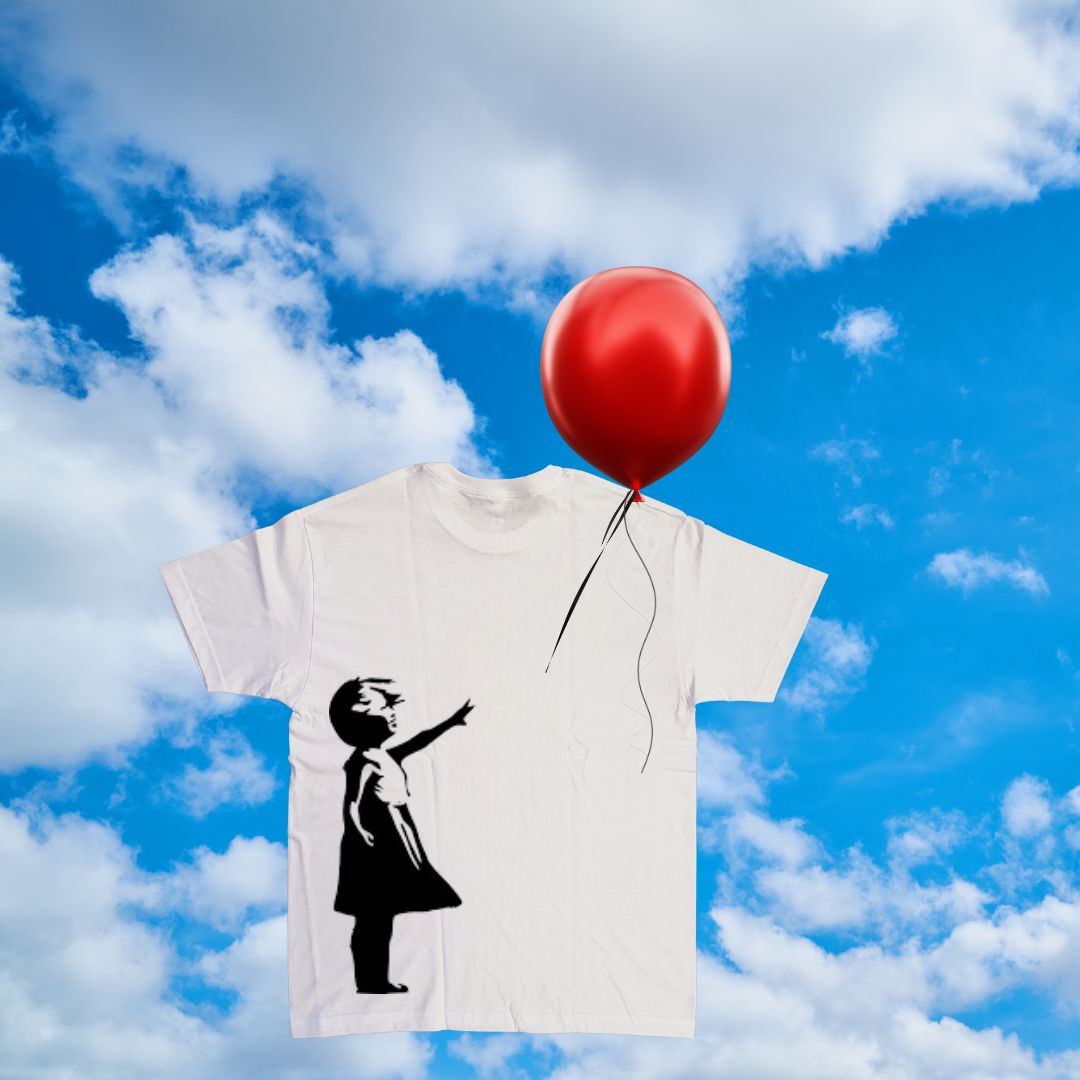 美品 The reracs × Edition BALLOON SHIRT 48 Girl with Red Balloon shirt – MONICA MONIQUE Fashion House