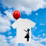 Girl with Red Balloon shirt