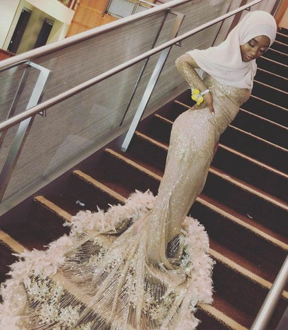 Fancy Feather Gown