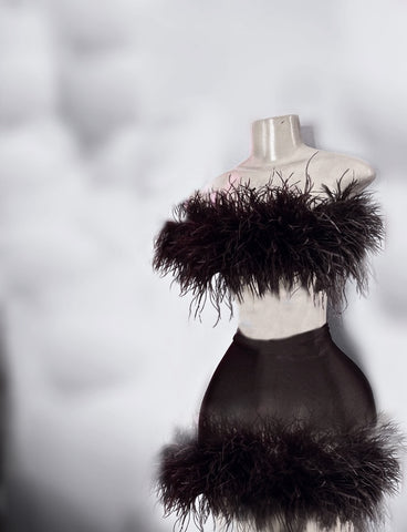 Nyla feather Top Shirt