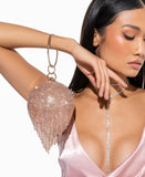 Crystal fringe ball Purses