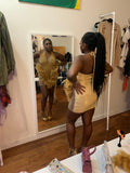 Glitter Goddess feather dress