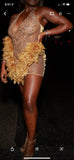 Glitter Goddess feather dress