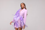 Feather blazer Dress