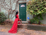 Ruby red Dress Gown