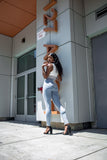 Lacey Denim Pants
