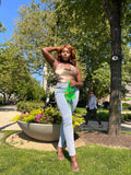 Lacey Denim Pants