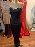 Black zebra dress