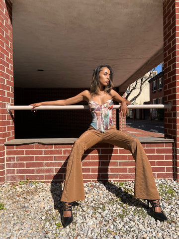 All Tied Up Flare Leg Pants